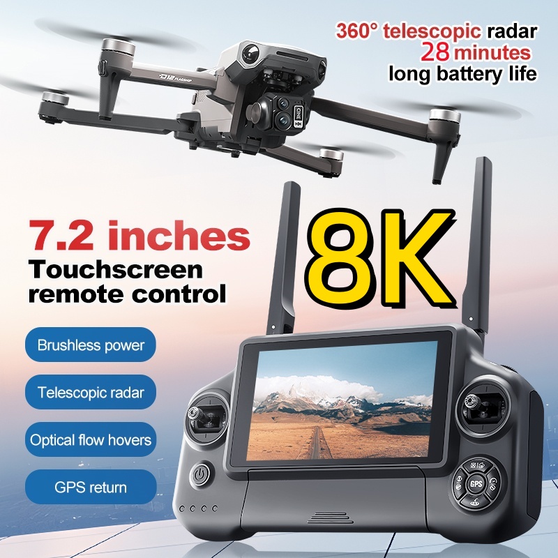 8K 3 Axis Gimbal Brushless 7.2 - Drone Lidar ulasan dan harga