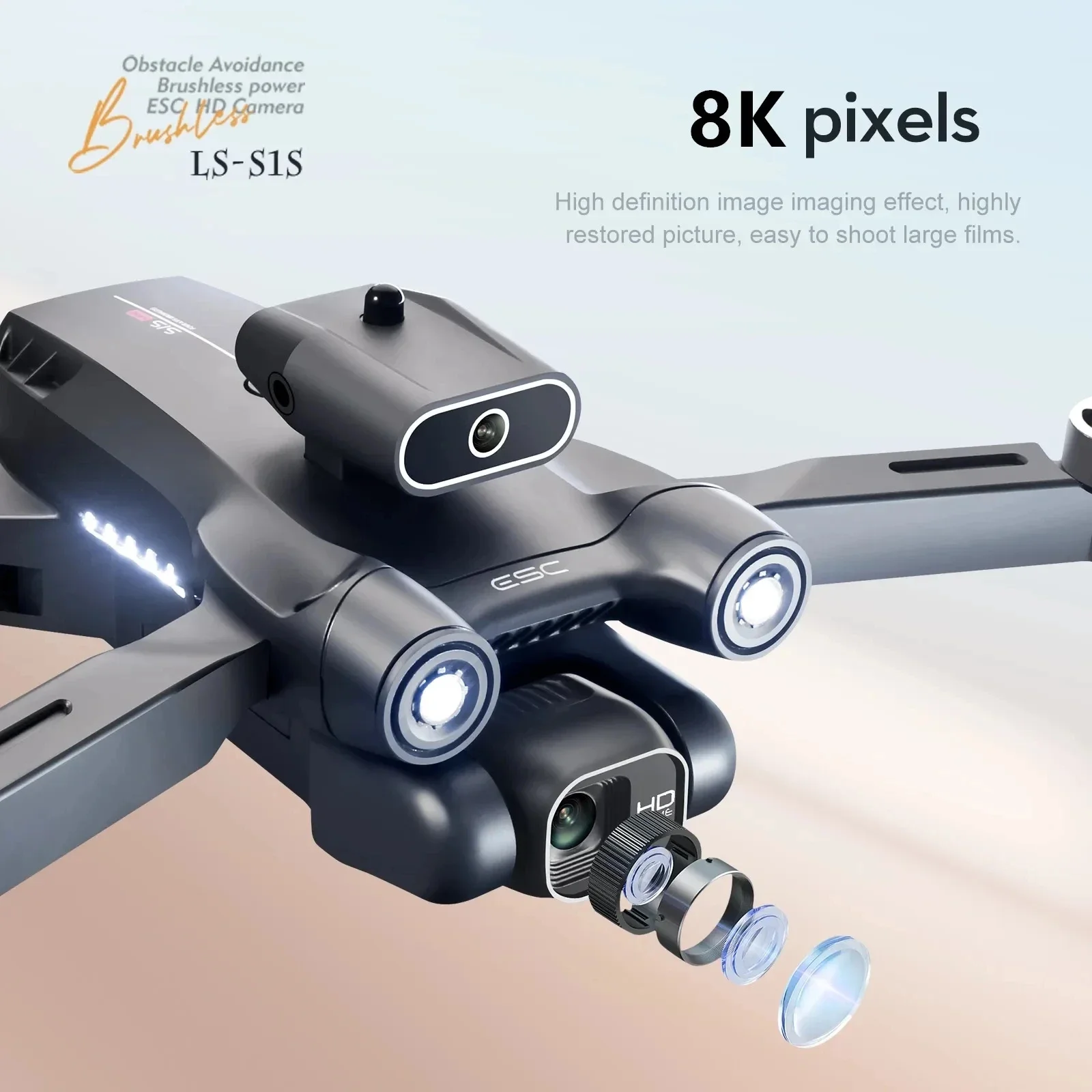 New S1S 5G GPS Drone Camera 8K - Drone Photogrammetry ulasan dan harga