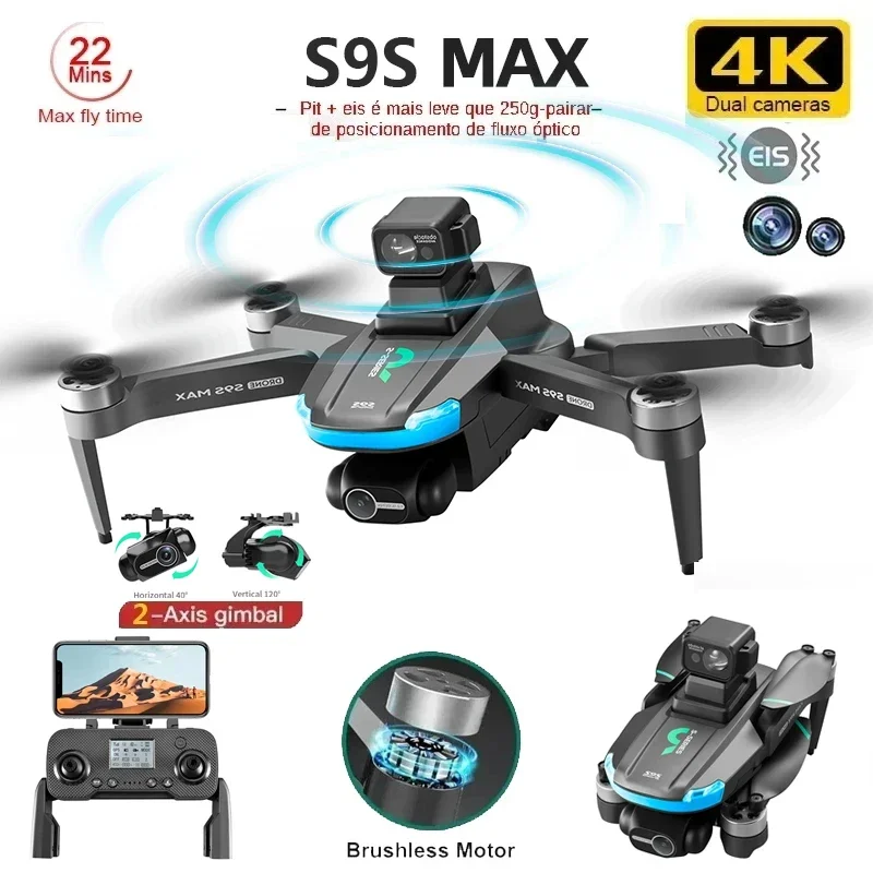 NEW S9S MAX MINI Drone 4K 2-Ax - Drone Cinematic ulasan dan harga