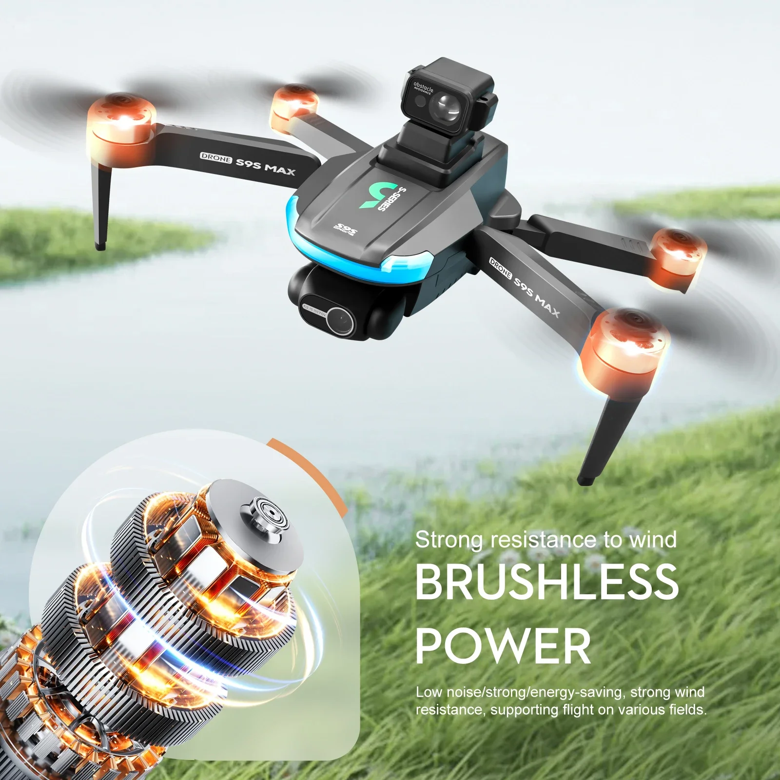 NEW S9S MAX MINI Drone 4K 2-Ax - Drone Cinematic ulasan dan harga